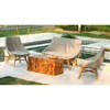 Indonesian Teak Root Furniture Wood Outdoor Wood Furniture Luxury Patio Outdoor Rattan Furniture