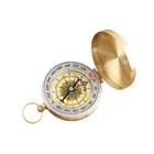 Pocket Brass Watch Style Outdoor Hiking Camping Navigation Compass Ring Keychain