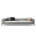Modern living room leather sofas design furniture Windsor sofa