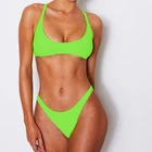 neon green bikini bathing suit 2019 swimwear private label swimsuit