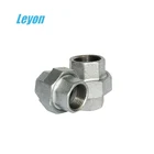 high pressure bspt thread union connector 1/2" galvanized din standard 330 union