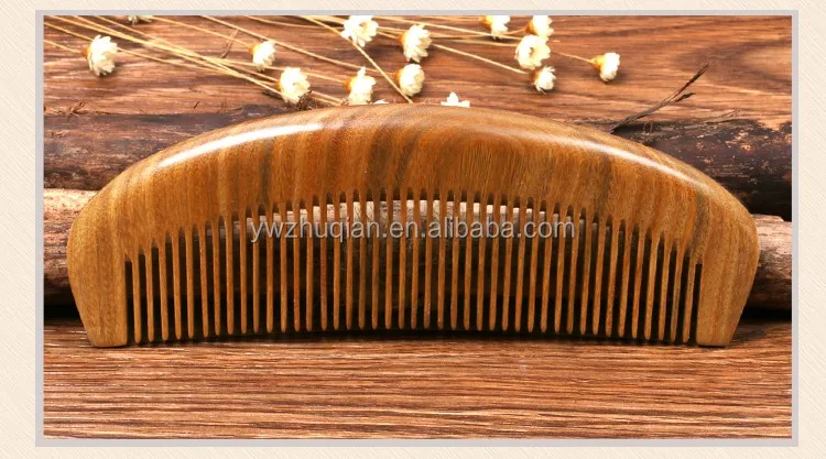 High quality sandalwood wooden comb for hair beard comb wood