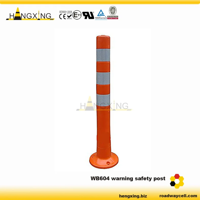 Hxwb604 Road Safety Pole/ Reflective Road Warning Bollard 780mm Height