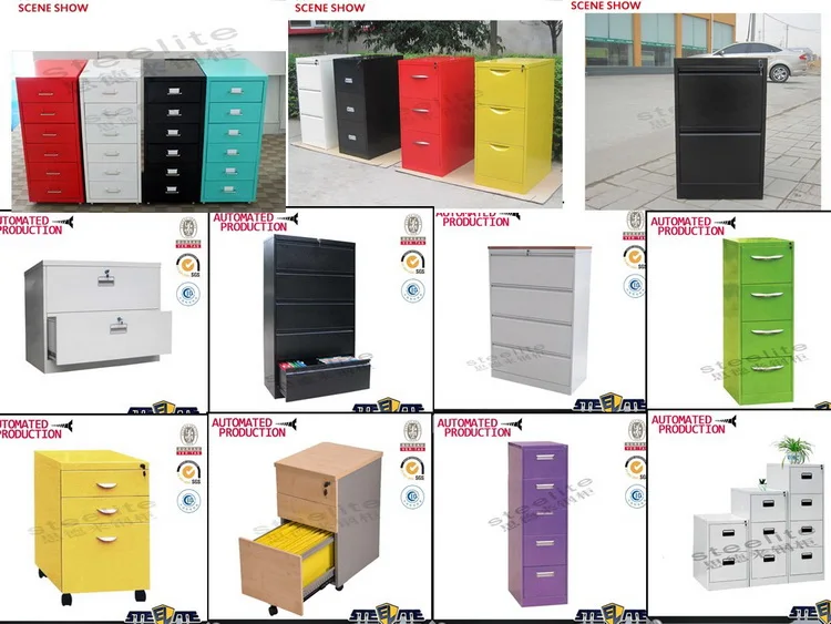 Tres Cajón Lateral Cajón Médico Del Gabinete De Archivo De/tamaño Legal