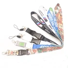 Cheap safety lanyards polyester custom printed neck strap