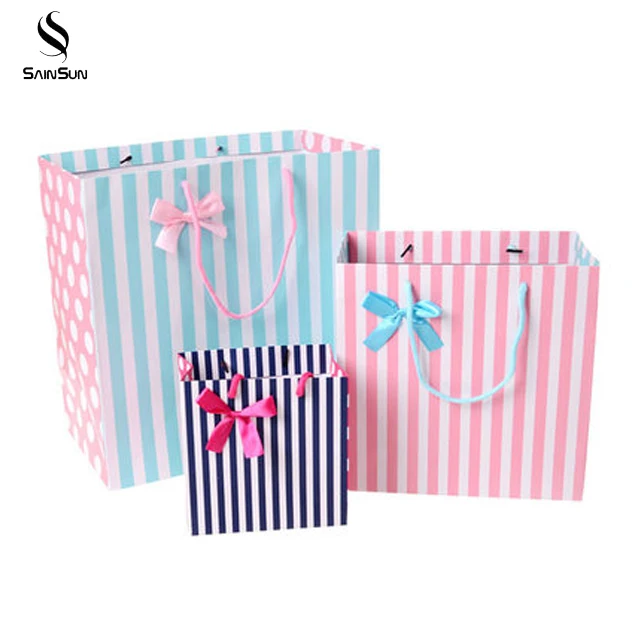 wholesale luxury custom white gift brown kraft paper shopping