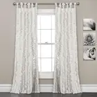 Sophia Ruffle Window Curtain Panel Set 38by84inch