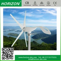 Horizontal Axis 200W Blue Energy Solar
