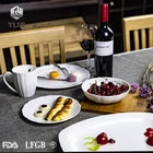 Wholesale 8 Inch customized enamel porcelain plate set chinese dinnerware