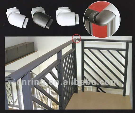 Nuevo Tipo De Barandillas De Aluminio Diseño/pasamanos Para Peldaños Al