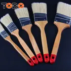 TODO brush long wooden handle flat paint brushes