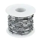 Stainless Steel Band Charms Metal Bracelet Cords Findings Bulk Necklace Link Chains For Jewelry Making Supplies