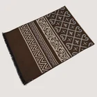 Silk Design Pure Fashion Silk Scarf Brown Color Classic Design 100% Pure Silk High Quality Jacquard Scarf for Ladies