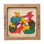 Custom wholesale 3d cheap diy new Wooden Jigsaw Puzzles production simplex toys for kids