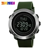SKMEI 1293 Compass Sports Men World Time Summer Time Watch Countdown Chronograph Waterproof Digital Wrist Watches