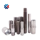 BSP threaded hose pipe fitting carbon steel ASTM A106 welded steel nipple fittings