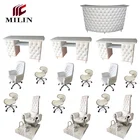 King size throne manicure chair chrome furniture foot spa pedicure chair