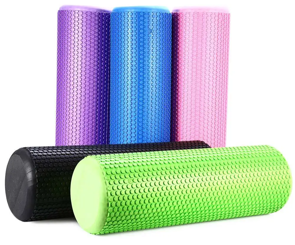 Lengthen Yoga Blocks Plus EVA Foam Yoga Roller Pilates Fitness Half Round With Massage Floating Point Gym Fitness Equipment