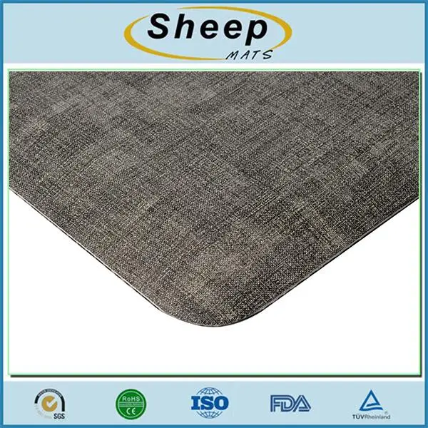 New style durable comfortable leather anti fatigue kitchen mat