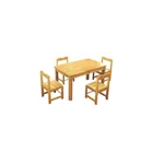 Six seat modern wood kids table/kindergarten desk & chair/kindergarten furniture set