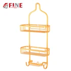 strong bearing capacity and high quality aluminium alloy bathroom accessories shelves set for home and hotel