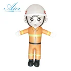 Advertising Customized Character Promotion Inflatable Fireman Model For Events