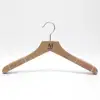 DL1291 Female wooden hanger for suit/evening dress wooden hanger with anti-slips