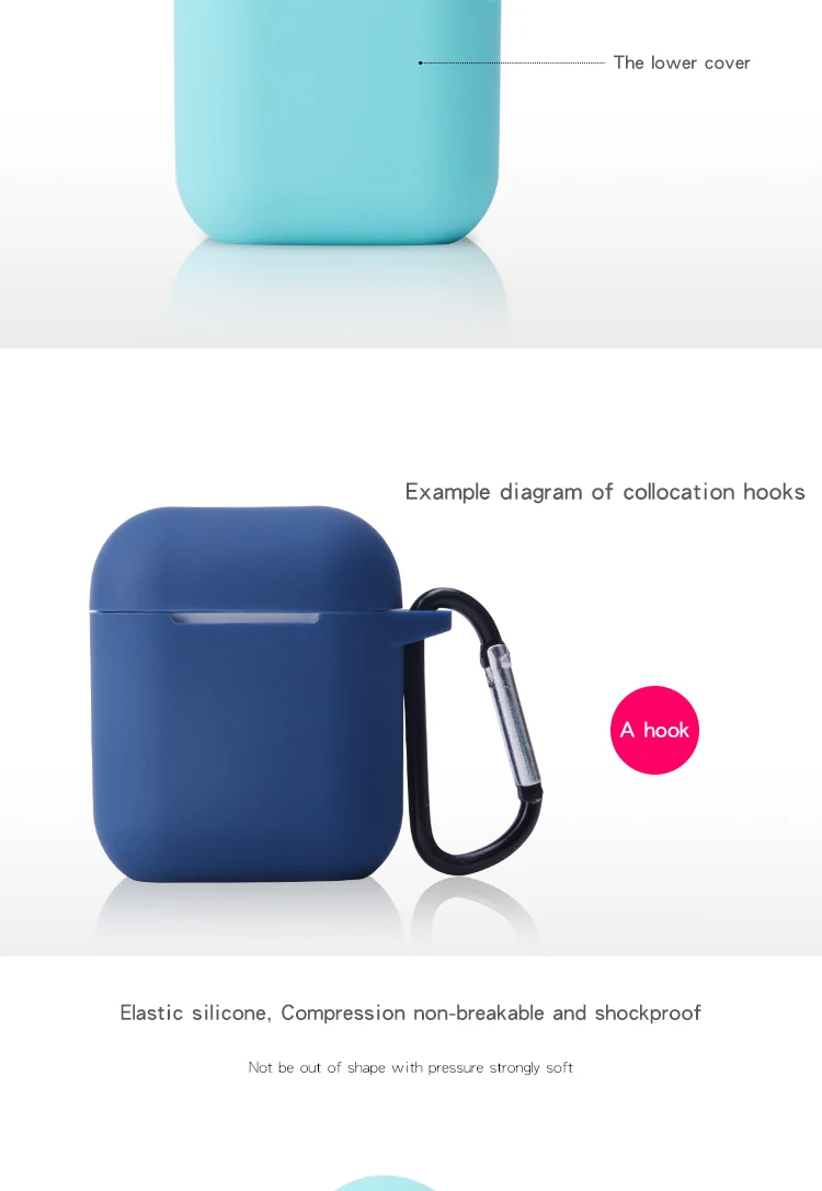 Soft Silicone Case For Air pod Shockproof Cover For Air Pod Earphone Cases Slim TWS Earphone Protector Case - ANKUX.COM