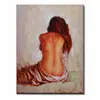 Popular Modern Canvas Back view of Nude naked Elegant Girl Oil Painting