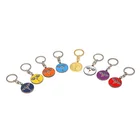Hot Sell Zinc Alloy Enamel Silver Plated 3D custom metal keychain