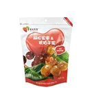Custom Plastic Fruit Shaped Juice Liquid Stand Up Pouch Packaging Bag With Spout For Beverage