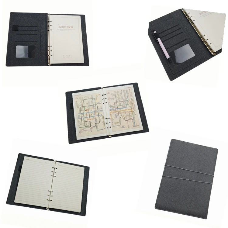 promotion a5 planner notebook for gifts, custom logo leather