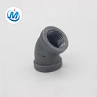 Pipe fitting banded equal black 45 degree BS casting iron elbow