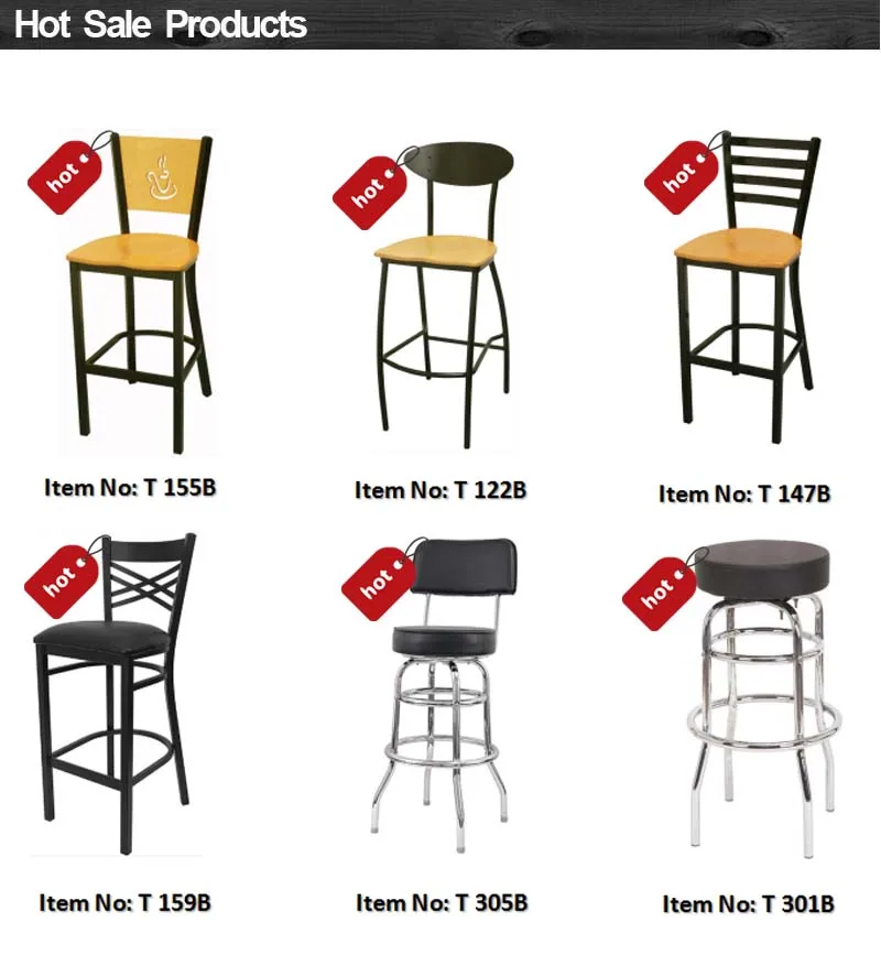 Wholesale commercial used metal swivel bar stools chairs