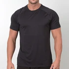 Wholesale high quality custom made 95% cotton 5% spandex tshirts fitness apparel