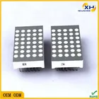 Single red color P3.0mm 5.0mm 5x7 clear white matrix glue display, LED dot matrix
