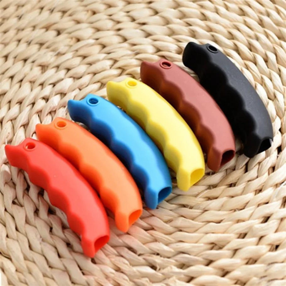 Silicone Shopping Bag Basket Carrier Grocery Holder Handle Comfortable Grip Brand New