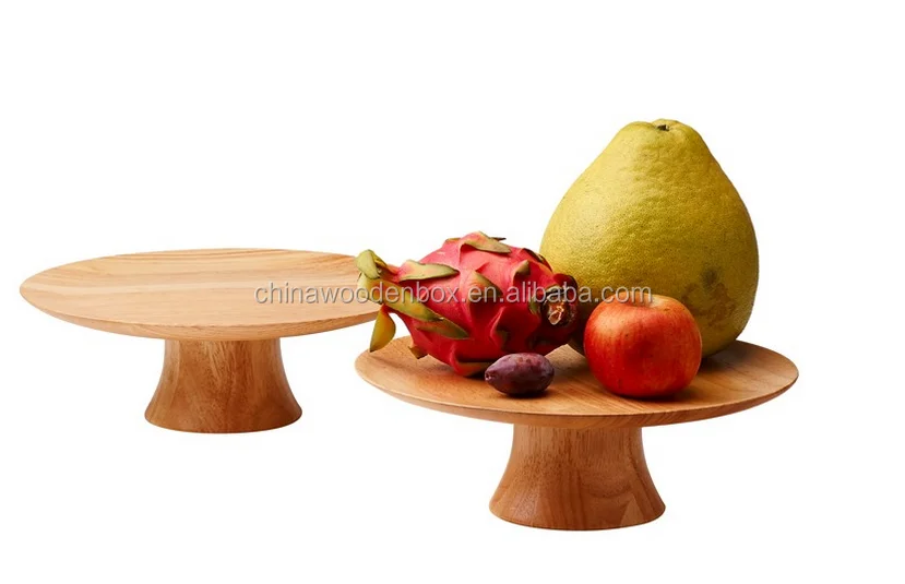 high stand wooden fruit plate wooden fruit tray