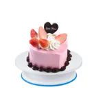 Plastic Cake Plate Baking Rotary Table Cakes Decorating Turntable Anti-skid Round DIY Kitchen Dessert Bakeware Tool