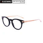 Custom acetate frame titanium temples fashion unisex Eyeglasses frame
