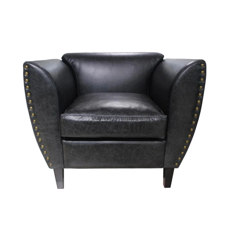 Cheap neoclassical retro living room European-style luxury leather contemporary American villas single small apartment lounge so