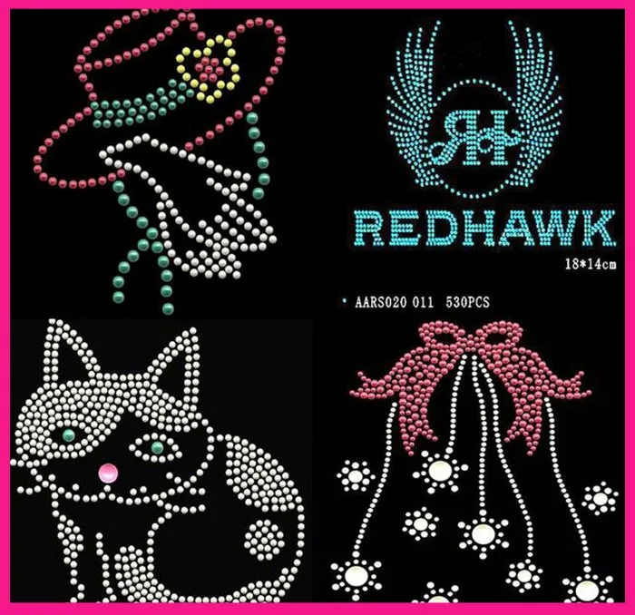 new design woman wholesale tshirt custom hotfix motif