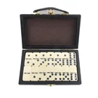 Set Domino Domino New Magnetic Family Game Set Travel Melamine Domino Set