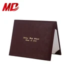 Custom Cheap Skin Leatherette Paper Degree Certificate Folder For Resale