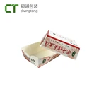Custom kraft paper take away small food grade tray lunch box for snack