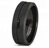 8 mm Thin Band IP Black Plating High Polish Tungsten Ring Carbide Latest black Finger Ring Designs Wedding Ring