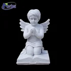 Handcarved art stone angel prayer statues for sale NTMS-356Y