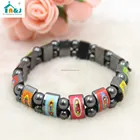 Religious Child Hematite Beads Bracelet