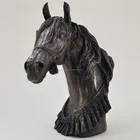 Modern Home Decorations Animal Bust Bronze Horse Head