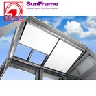 Modern aluminum luxury louver roof sun control system